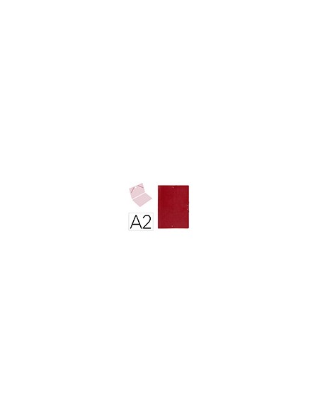 Carpeta planos liderpapel a2 carton gofrado n 12 rojo