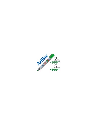 Rotulador artline marcador permanente 109 verde punta biselada