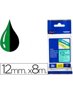 Cinta brother tze-731 verde-negro 12mm longitud 8 m