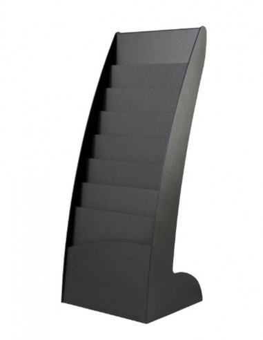 Expositor paperflow de suelo 8 estantes negro