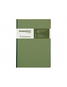 Cuaderno cosido clairefontaine age-bag din a4 96 hojas liso color verde
