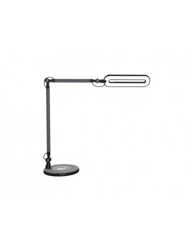 Lampara de escritorio maul led 3 niveles intensidad luz cabezal y brazo inclinable con carga inductiva qi color