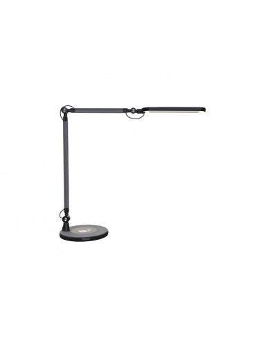 Lampara de escritorio maul led 3 niveles intensidad luz cabezal y brazo inclinable con carga inductiva qi color