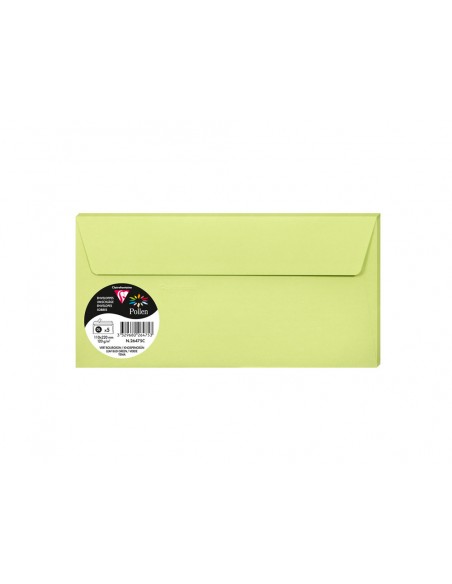 Sobre clairefontaine pollen 110x220 cm 120g verde yema pack de 5 unidades