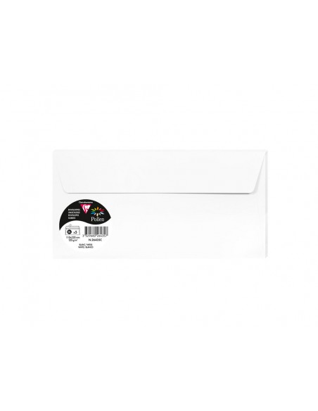 Sobre clairefontaine pollen 110x220 cm 120g blanco pack de 5 unidades