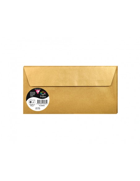 Sobre clairefontaine pollen 110x220 cm 120g dorado pack de 5 unidades