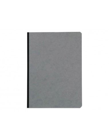 Libreta cosida clairefontaine 14,8x21 cm 96 hojas age-bag liso gris