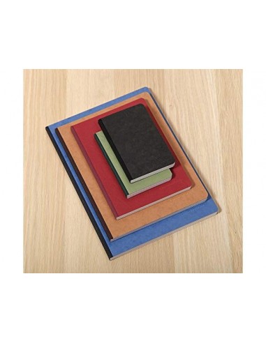 Libreta cosida clairefontaine 14,8x21 cm 96 hojas age-bag liso gris