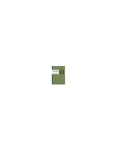 Libreta cosida clairefontaine 14,8x21 cm 96 hojas age-bag liso verde