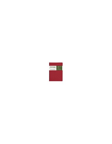 Libreta cosida clairefontaine 14,8x21 cm 96 hojas age-bag liso rojo