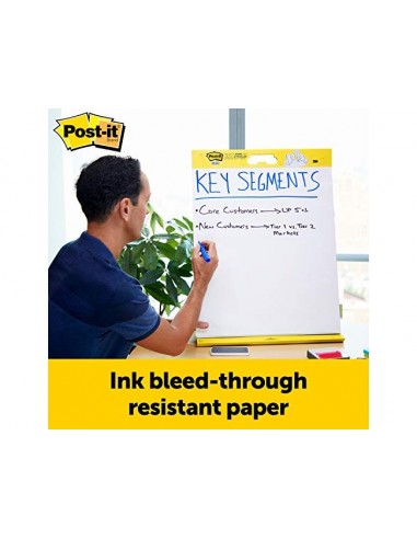 Bloc congreso post-it liso reciclado 504x635 mm 20 hojas 80 g