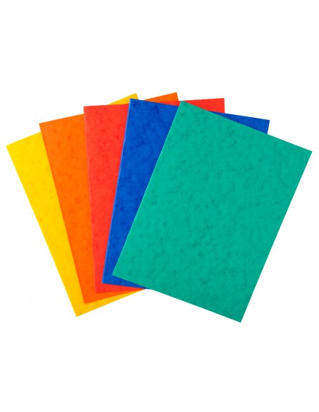 Subcarpeta cartulina lustrada exacompta din a4 paquete de 25 unidades colores surtidos 225 gr