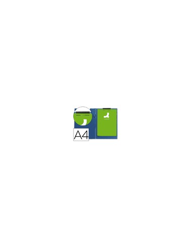 Carpeta q-connect miniclips plastico din a4 azul