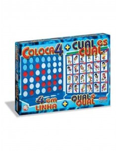 Juegos de mesa falomir -cuatro en linea + cual es cual