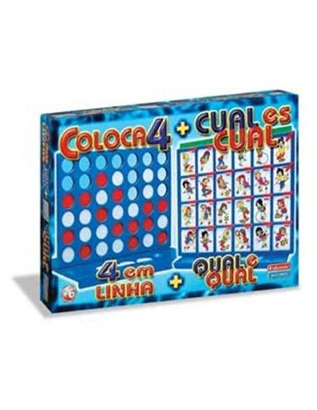 Juegos de mesa falomir -cuatro en linea + cual es cual
