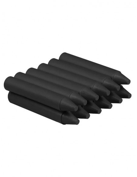Lapices cera jovicolor unicolor negro caja de 12