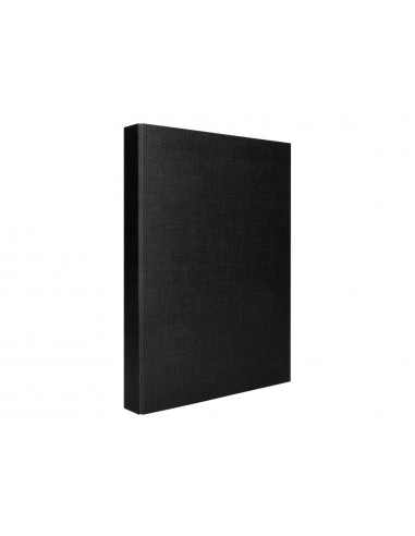 Carpeta de 4 anillas 25mm mixtas liderpapel folio carton forrado paper coat negra