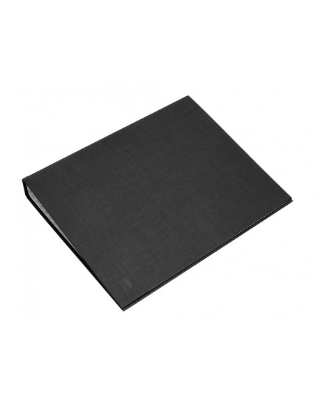 Carpeta de 4 anillas 25mm mixtas liderpapel folio carton forrado paper coat negra Carpeta de 4 anillas 25mm mixtas liderpapel folio carton forrado paper coat negra