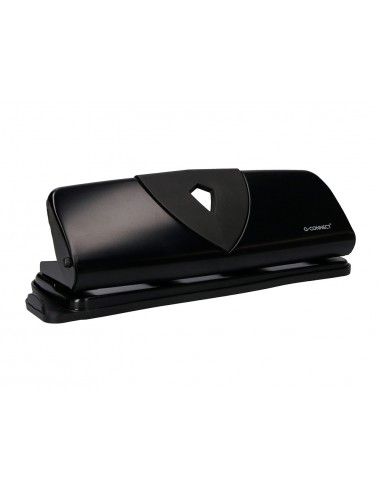 Taladrador q-connect kf01238 negro 4 taladros abertura 1,6 mm capacidad 16 hojas