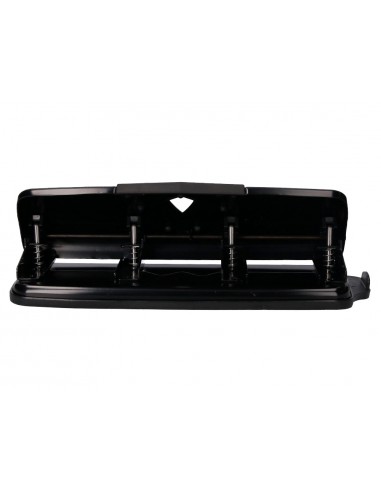 Taladrador q-connect kf01238 negro 4 taladros abertura 1,6 mm capacidad 16 hojas