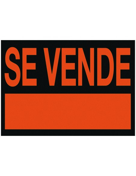 Cartel plastico archivo 2000 /'se vende/' rojo fotoluminiscente 500x230 mm Cartel plastico archivo 2000 /'se vende/' rojo fotoluminiscente 500x230 mm