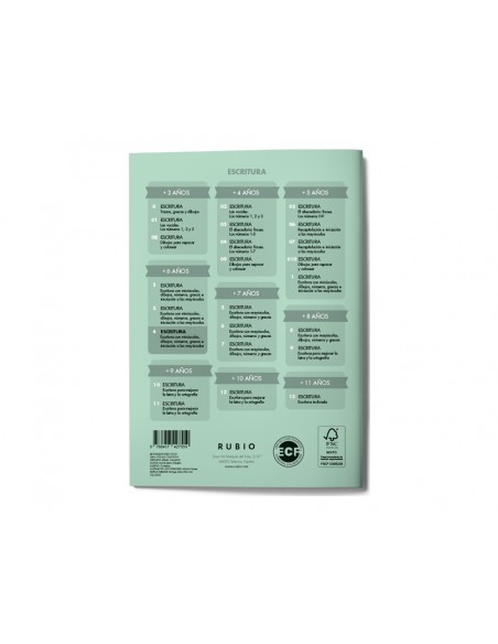 Cuaderno rubio caligrafia nº 4