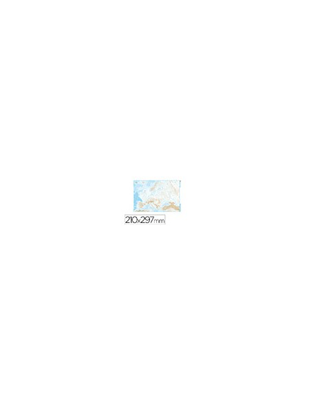 Mapa mudo b/n din a4 europa fisico