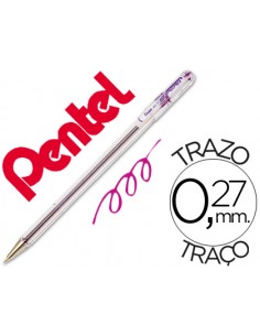 Boligrafo pentel bk-77 v violeta