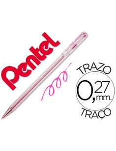 Boligrafo pentel bk-77 p rosa