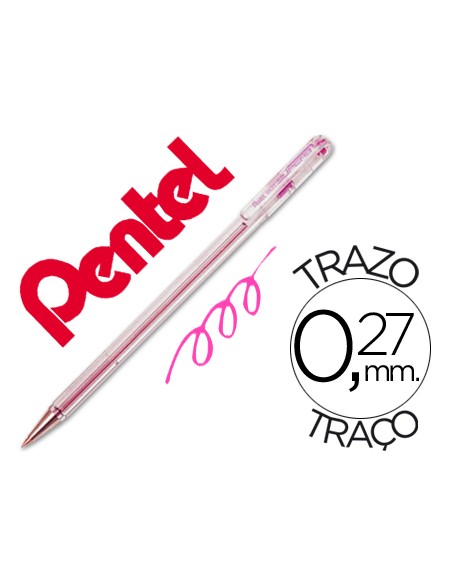 Boligrafo pentel bk-77 p rosa