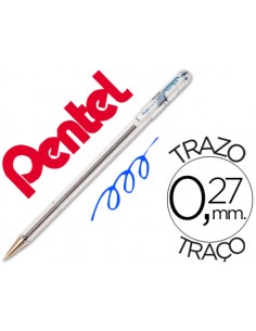 Boligrafo pentel bk-77 c azul