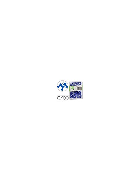 Señalizador de planos q-connect azul caja de 100 unidades