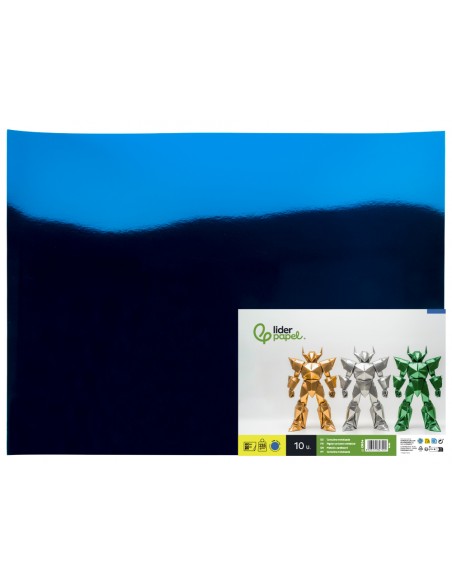Cartulina liderpapel 50x65 cm 235g/m2 metalizada azul Cartulina liderpapel 50x65 cm 235g/m2 metalizada azul