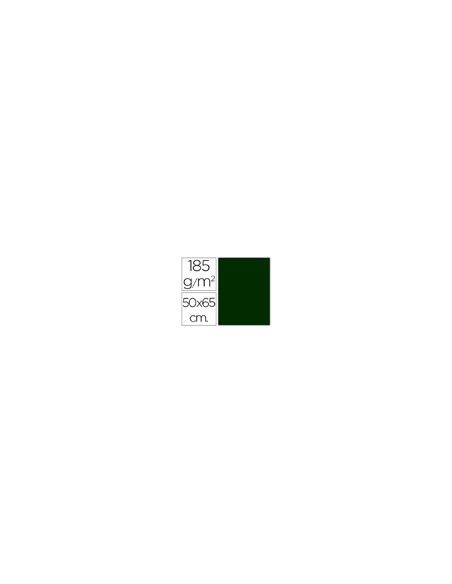 Cartulina guarro verde amazona 50x65 cm 185 gr