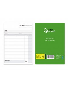 Talonario liderpapel facturas cuarto original t117 sin i.v.a