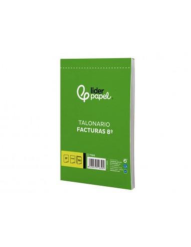 Talonario liderpapel facturas 8º original t100 con i.v.a.