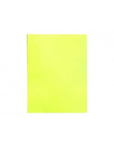 Carpeta liderpapel escaparate 40 fundas polipropileno din a4 amarillo fluor opaco