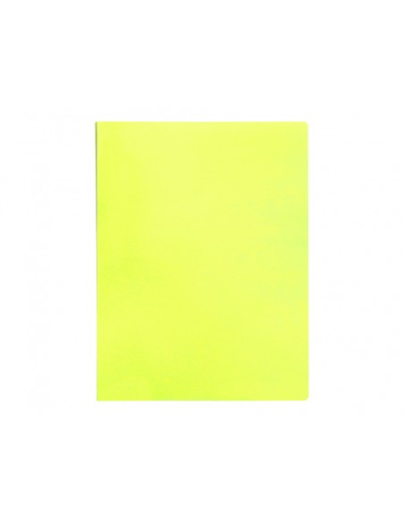 Carpeta liderpapel escaparate 40 fundas polipropileno din a4 amarillo fluor opaco