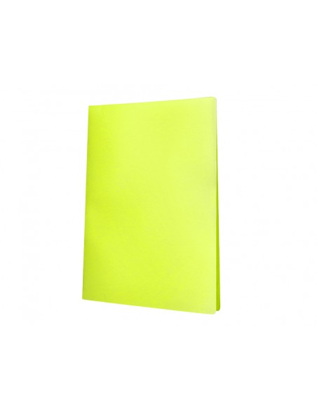 Carpeta liderpapel escaparate 40 fundas polipropileno din a4 amarillo fluor opaco