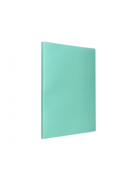 Carpeta liderpapel escaparate 30 fundas polipropileno din a4 verde manzana opaco