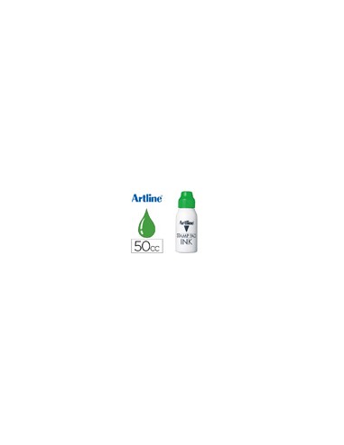 Tinta tampon artline verde bote 50 cc
