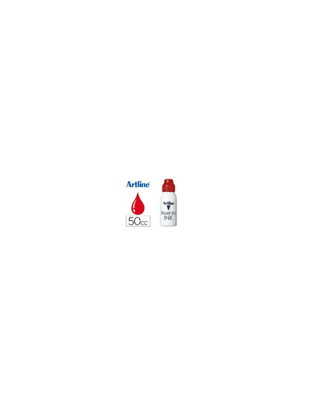 Tinta tampon artline roja bote 50 cc