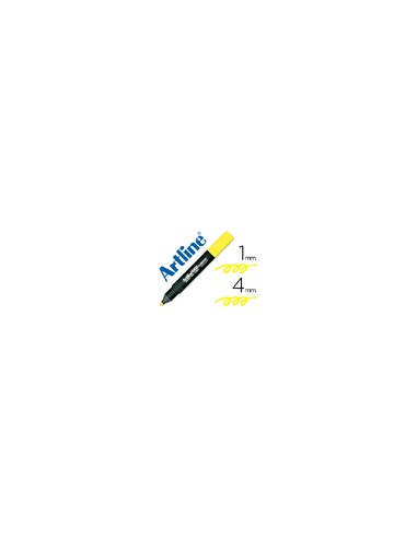 Rotulador artline fluorescente ek-660 amarillo punta biselada