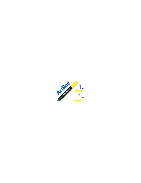 Rotulador artline fluorescente ek-660 amarillo punta biselada