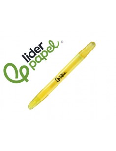 Marcador de cera gel liderpapel fluorescente color amarillo