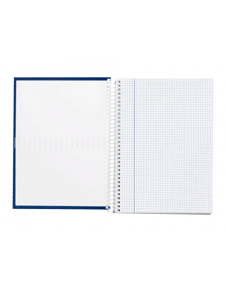 Cuaderno espiral liderpapel a5 micro crafty tapa forrada 120h 90gr cuadro 5mm 5 bandas 6 taladros color azul Cuaderno espiral liderpapel a5 micro crafty tapa forrada 120h 90gr cuadro 5mm 5 bandas 6 taladros color azul