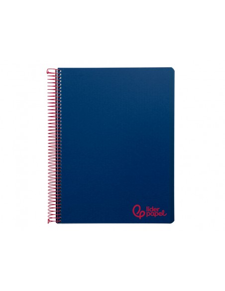 Cuaderno espiral liderpapel a5 micro wonder tapa plastico 120h 90gr cuadro 5mm 5 bandas 6 taladros color azul marino Cuaderno espiral liderpapel a5 micro wonder tapa plastico 120h 90gr cuadro 5mm 5 bandas 6 taladros color azul marino