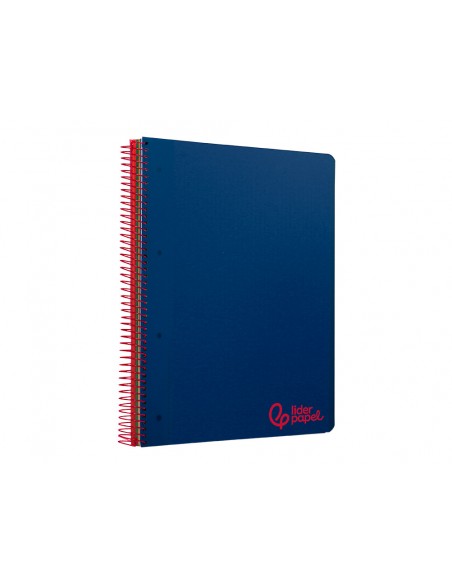 Cuaderno espiral liderpapel a5 micro wonder tapa plastico 120h 90gr cuadro 5mm 5 bandas 6 taladros color azul marino Cuaderno espiral liderpapel a5 micro wonder tapa plastico 120h 90gr cuadro 5mm 5 bandas 6 taladros color azul marino