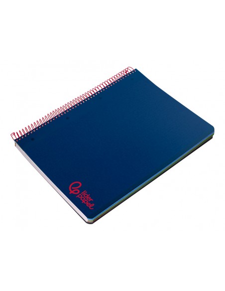 Cuaderno espiral liderpapel a5 micro wonder tapa plastico 120h 90gr cuadro 5mm 5 bandas 6 taladros color azul marino Cuaderno espiral liderpapel a5 micro wonder tapa plastico 120h 90gr cuadro 5mm 5 bandas 6 taladros color azul marino