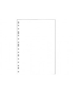 Recambio multifin 3002 cuarto natural liso blanco 50 hojas 11 taladros 155x215 mm